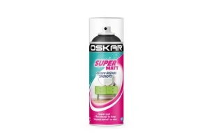 Vopsea spray lemn/ metal SUPER MATT OSKAR. Interior / Exterior. Negru RAL9005. 400 ml. image
