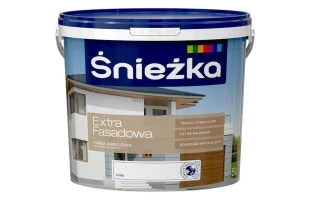 Vopsea acrilica pentru fatade EXTRA FASADOWA Sniezka. Mat. Alba. 10 l. image