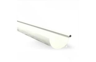 Jgheab de scurgere pentru sistem pluvial Bilka. Metal. d 125 x 4000 mm. Alb RAL9010 image