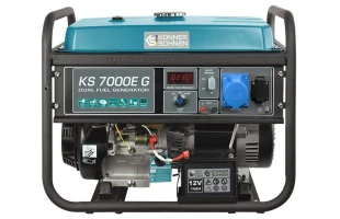 Generator electric pe Gaz/Benzina, 5.5kW, 230V, 389cm3, 76kg, AVR, Könner&amp;Söhnen image