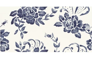 Faianta, 30 × 60 × 0.9 cm, mat, PORCELANO BLUE DEKOR, G1, Paradyz image