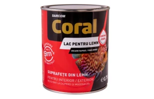 Lac pentru lemn, 0.75 L, incolor, AQUA LAC, CORAL image
