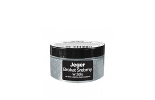 Sclipici gel pentru vopsea decorativa cu efect, Argintiu, 100ml, Jeger image