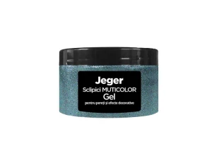 Sclipici gel pentru vopsea decorativa cu efect, Multicolor, 100ml, Jeger image