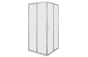 Cabina de dus, patrata, 70x70x190cm, sticla securizata 5 mm, transparent, profil alb, SINQUE BIANCO image