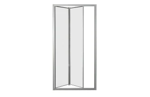 Usa de dus, plianta, 75x185cm, sticla securizata 4 mm, transparenta, profil cromat, ESSENNTIAL SILVE image
