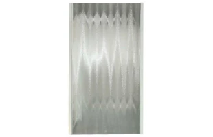 Perete dus, 90x185cm, sticla securizata 4.5mm, mata, profil alb, PLUMIN BIANCO image
