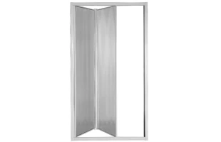 Usa de dus, plianta, 75x185cm, sticla securizata 5 mm, mata, profil alb, PLUMIN BIANCO image