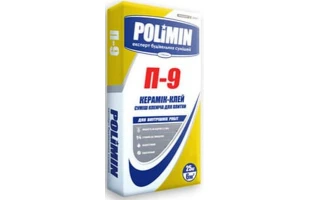 Adeziv pentru gresie Ceramic P-9 Polimin. Pentru interior. 25 kg. image