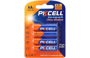 Baterii PKCELL Ultra Alkaline, AA, LR6, 1.5V, blister, 4 buc image