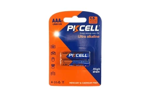 Baterii PKCELL Ultra Alkaline, AAA, LR03, 1.5V, blister, 2 buc image