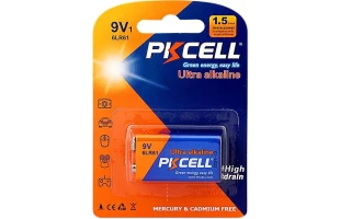 Baterie PKCELL Ultra Alkaline, 9V, 6LR61, blister, 1 buc image