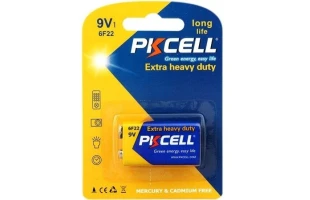 Baterie PKCELL Extra Heavy Duty, 9V, 6F22, blister, 1 buc image