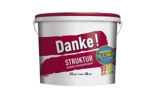 Tencuiala decorativa, alba, 25kg, Struktur DANKE image