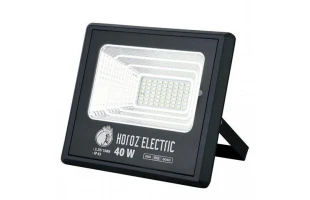 Proiector LED cu panou solar, 40W, 400Lm, 6400K, IP65, negru, TIGER Horoz Electric image