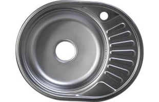 Chiuveta incastrabila 770 x 500 x 180mm. 'dreapta'. INOX. decor-0.8mm. RUBANO image