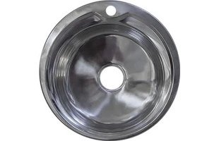Chiuveta incastrabila rotunda Rubano. Inox. Fara picurator. 510 x 160 mm. 0.6 mm. image