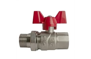 Robinet cu bila si olandeza MF 3/4''. armat. fluture. Rubano image