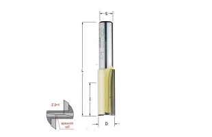 Фреза прямая с врезным зубом D x 4 I x 10 L x 70 S x 8.CMT image