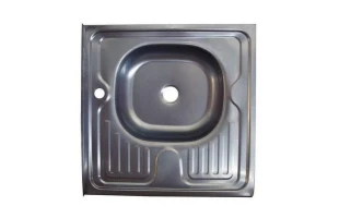 Chiuveta pentru masa 600х600 h x 100mm d0.35 inox. 'Asil' 'dreapta' image