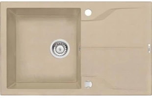 Chiuveta din granit ANDANTE DEANTE. 780 x 490 x 190 mm. 1 cuva cu blat. Set fiting. Grafit. image