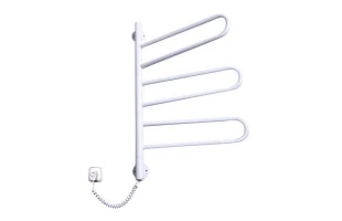Uscator electric pentru prosoape ELNA Fliuger-3, 770x460x75 mm, inox, alb image
