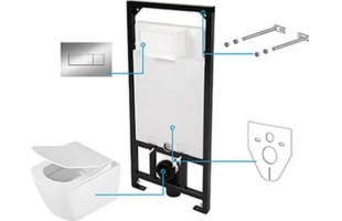 Vas WC suspendat set 6 in 1 Anemon Zero Deante. 9 l. image