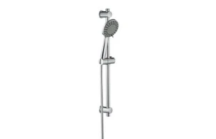 Set de dus JOKO NEO. Bara de dus. Para de dus 5 pozitii. Furtun dus. Comutator dus. Inox. Crom. image