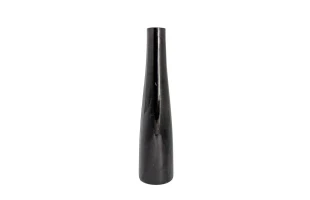 Vaza pentru flori, sticla, negru, 250ml, 23cm image