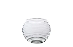 Vaza din sticla, rotunda, 18 cm image