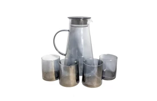 Set ulcior cu capac si pahar, sticla, 1850ml, 250ml, 4buc image