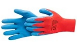 Manusi de lucru Super Soft Hardy. Tricot + Latex. XL. Rosu/ Albastru. image