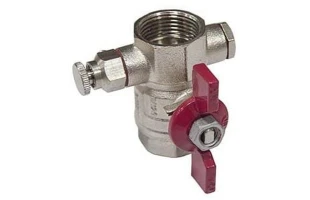 Robinet cu bila cu supapa NILE ARCO. d 3/4" FI/ FI. PN25. (fluture) image