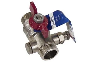 Robinet cu bila cu supapa NILE ARCO. d 3/4" FE / FE. PN25. (fluture) image