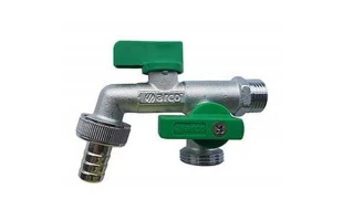 Robinet cu bila pentru butoi VITAQ ARCO. Dublu. PN16. d 1/2"Н x 3/4" x 3/4". image