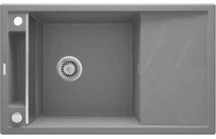 Chiuveta din granit Magnetic Deante. 1 cuva. Picurator. Stanga/ dreapta. Set fiting. Gri metalic. 820 x 500 x 210 mm image