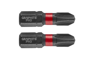 Biti de impact pentru insurubare 56H502 Graphite. PH3 x 25 mm. 1/4". 2 buc. image