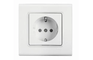 Priza cu impamintare Linnera Viko by Panasonic. Alb. 16 A. image