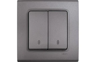 Intrerupator cap scara cu doua clape Linnera Life Viko by Panasonic. Gri image
