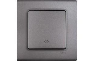 Intrerupator cap cruce cu o clapa Linnera Life Viko by Panasonic. Gri image