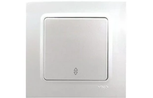 Intrerupator cap scara cu o clapa Linnera Life Viko by Panasonic. Perla alba image