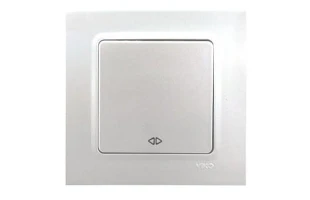 Intrerupator cap cruce cu o clapa Linnera Life Viko by Panasonic. Perla alba image