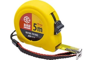 Ruleta cu fixator BAU WELT. carcasa din plastic mat. 5 m x 19 mm. image