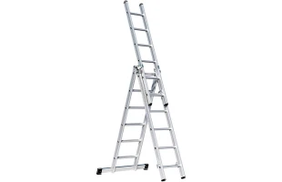 Scara aluminiu cu trei sectiuni BAU WELT. 3/ 6 m. image