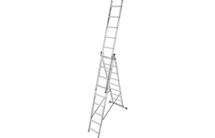 Scara aluminiu cu trei sectiuni BAU WELT. 3/ 9 m. image