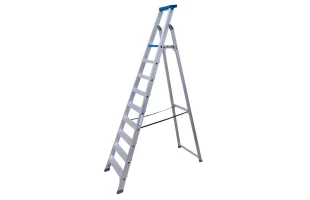 Scara din aluminiu simpla SLIM BAU WELT. Pliabila. 9 trepte. image