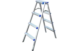 Scara aluminiu dubla SLIM BAU WELT. Pliabila. 4 trepte. image