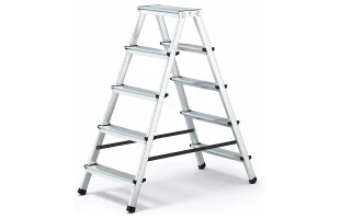 Scara aluminiu dubla SLIM BAU WELT. Pliabila. 5 trepte. image