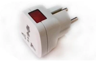 Adaptor universal. world-EU. indicator tensiune. alb '7369' image