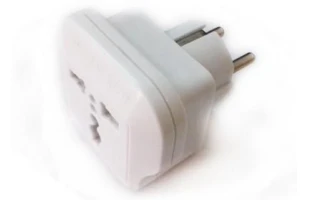 Adaptor universal. world-EU. doua prize. alb '1238' image